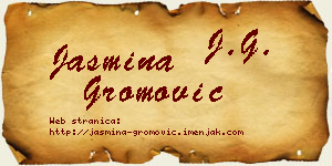 Jasmina Gromović vizit kartica
